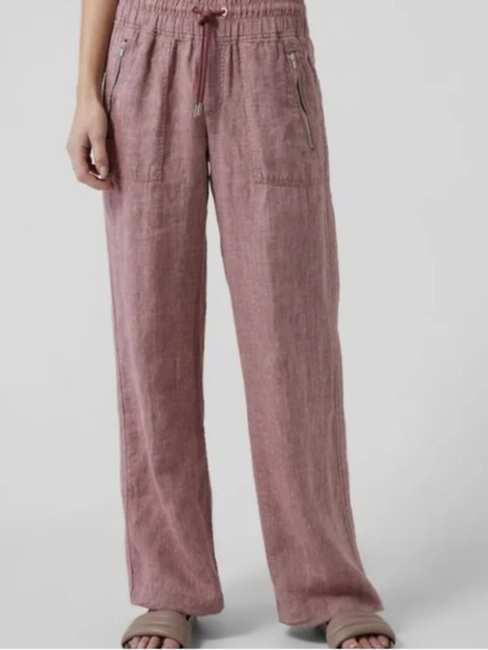 ATHLETA  Cabo Linen Wide Leg Pant